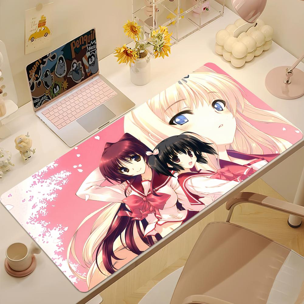 game anime girl Kousaka Tamaki To hHeart Mouse Pad Large Nonslip Lockedge Desktop Computer DeskMat Keyboard MousePad Student