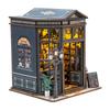 QmXCyzl DIY Dollhouse Miniature Kit for Room 3D Architectural Dust Cover Not Included Beginners, Furniture, Decoration, Hobby, Model, (Dome Study)