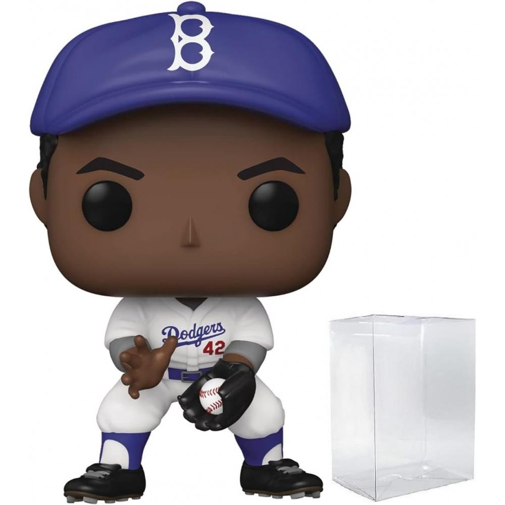 

Funk Pop Baseball Sports Legends Jackie Robinson Funko Vinyl Figure With Compatible Box Protector Case