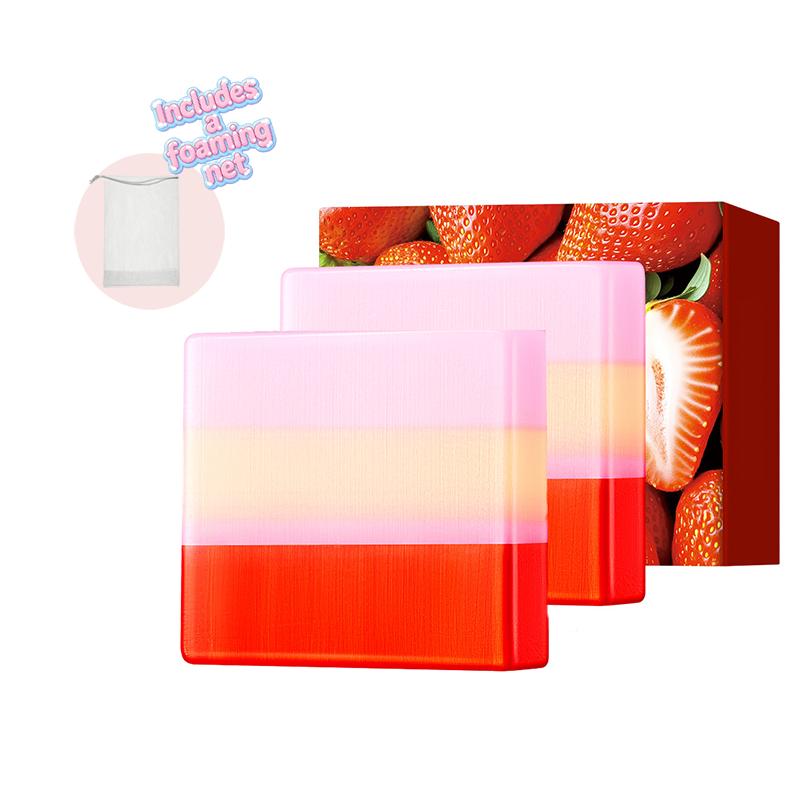 Strawberry Intimate Cleansing Soap with Net – Gentle, pH-Balanced & Refreshing