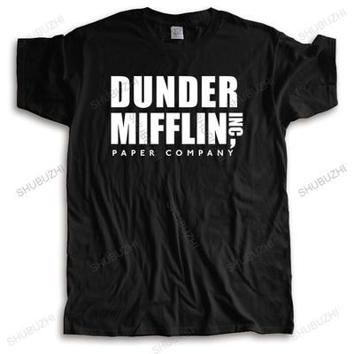 Neues Mode-T-Shirt Baumwoll-Tees Herren Rundhals-T-Shirt Dunder Mifflin Marken-Top-Tees Unisex-T-Shirt Baumwoll-T-Shirt für Jungen