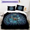 CyberDinosaur Laboratory Pattern Bedding,Quilt Set Quilt Cover Pillowcase Home Birthday Gift (1 * Duvet Cover + 2 * Pillowcase, Without Core)