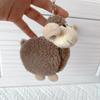Plush Sheep Fluffy Keychain Smooth Metal Buckle Lovely Cartoon Pendant for Backpack School Bag Decor Kids Birthday Gifts