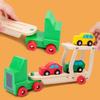Holzanhänger Baustein Auto/Flugzeug Modell Spielzeug Kinderparty Mitgebsel Set
