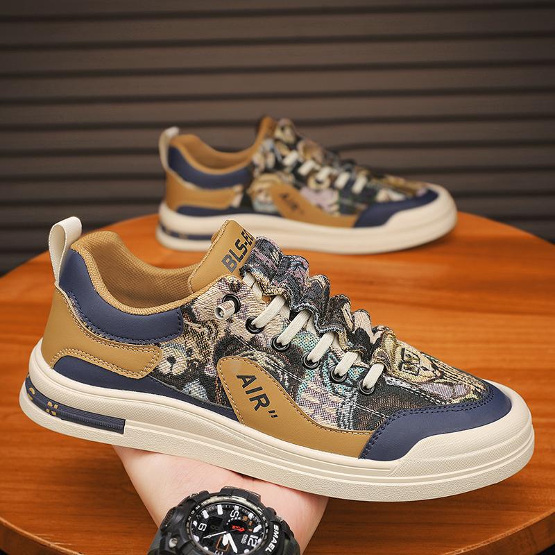 

Нове чоловіче взуття 2024 року Модне чоловіче повсякденне взуття Дихаюче взуття на плоскій підошві для чоловіків Однотонні кросівки Чоловічий гарячий теніс Masculino 44 хакі