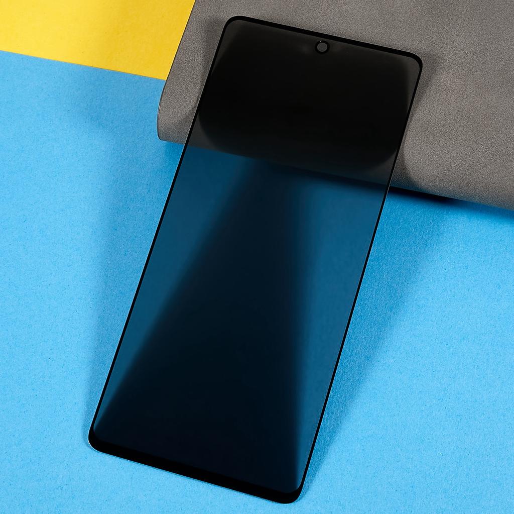 For Motorola Moto G35 5G Anti-Peep Full Covering Screen Protector Silk Printing Tempered Glass Film