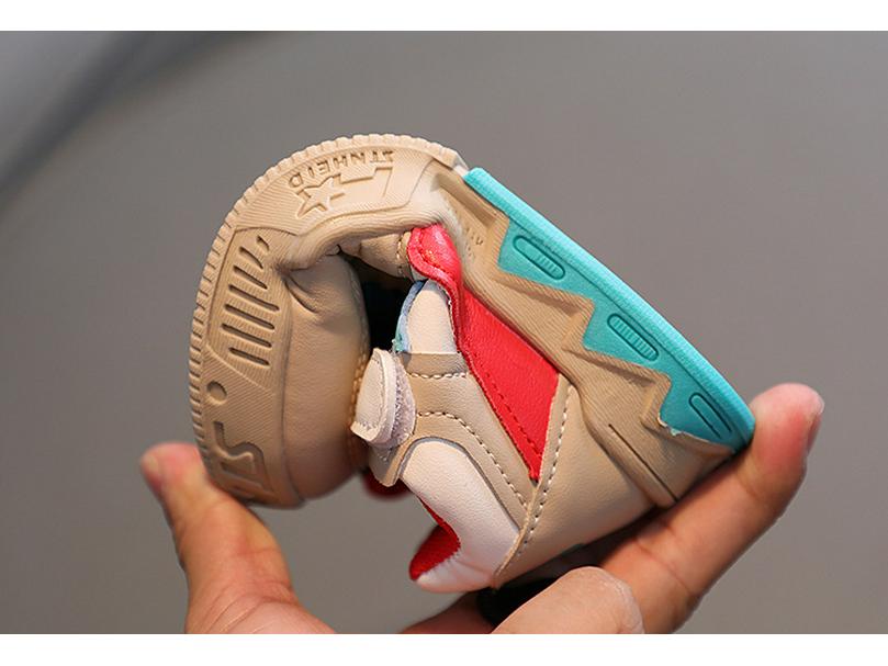 2026 Spring Soft Sole Non-Slip Leather Sneakers for Boys and Girls, Baby Casual Sports Shoes