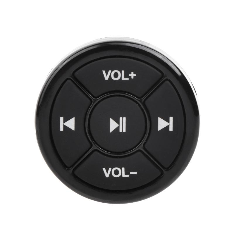 Universal Wireless Multimedia Button Bluetooth-compatible Remote for IOS Android Phone Car Motorcycle with Mount Bracket