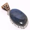 Natural Labradorite 925 Solid Sterling Silver Gift Tow Tone Pendant 1.65" T8g50