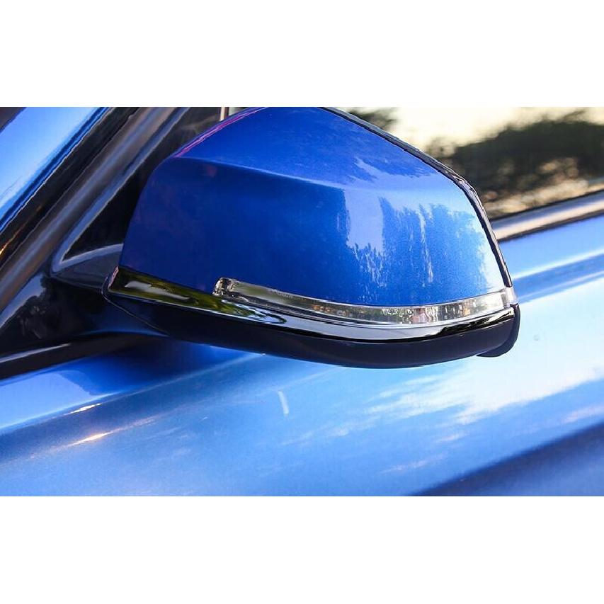 For BMW 3-Series 2013-2018 2019 Black Steel Rear View Mirror Anti-Scratch Strip