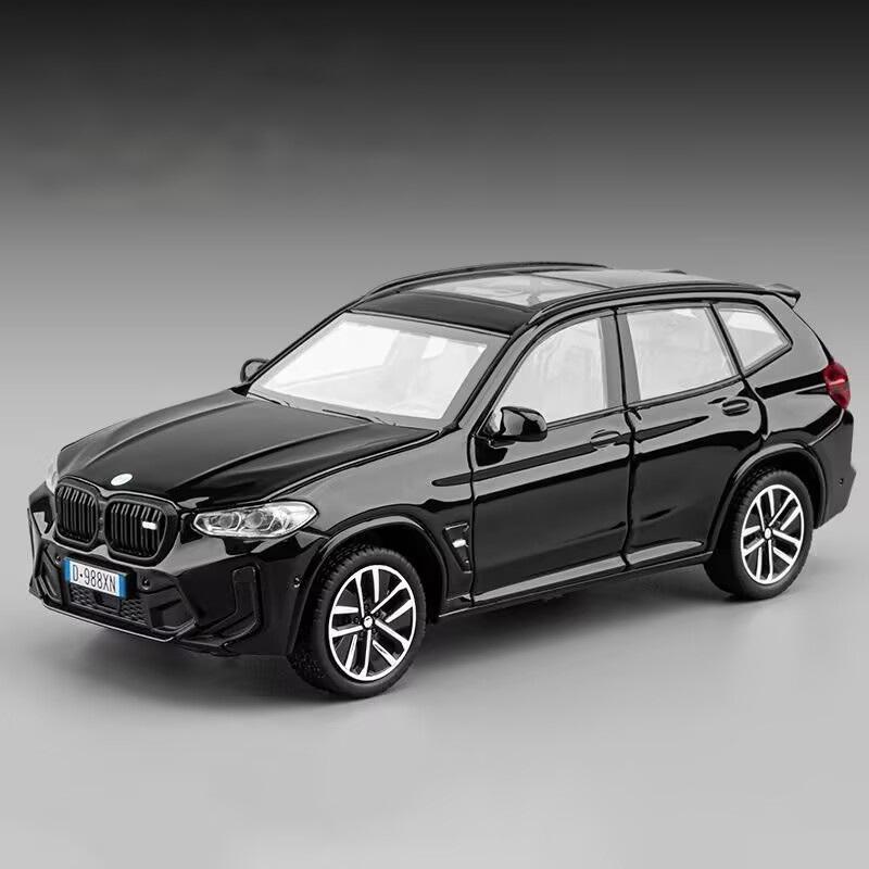 1:32 X3 X3M X5 X5M SUV Legierung Auto Modell Druckguss Metall Fahrzeuge Auto Modell Simulation Ton und Licht Sammlung Kinderspielzeug Geschenk gray