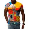 Visual Illusion 3D Print T Shirt Mens Designer Clothes Summer Women Casual Street Short Sleeve Tops Funny Oversized Kids Tees