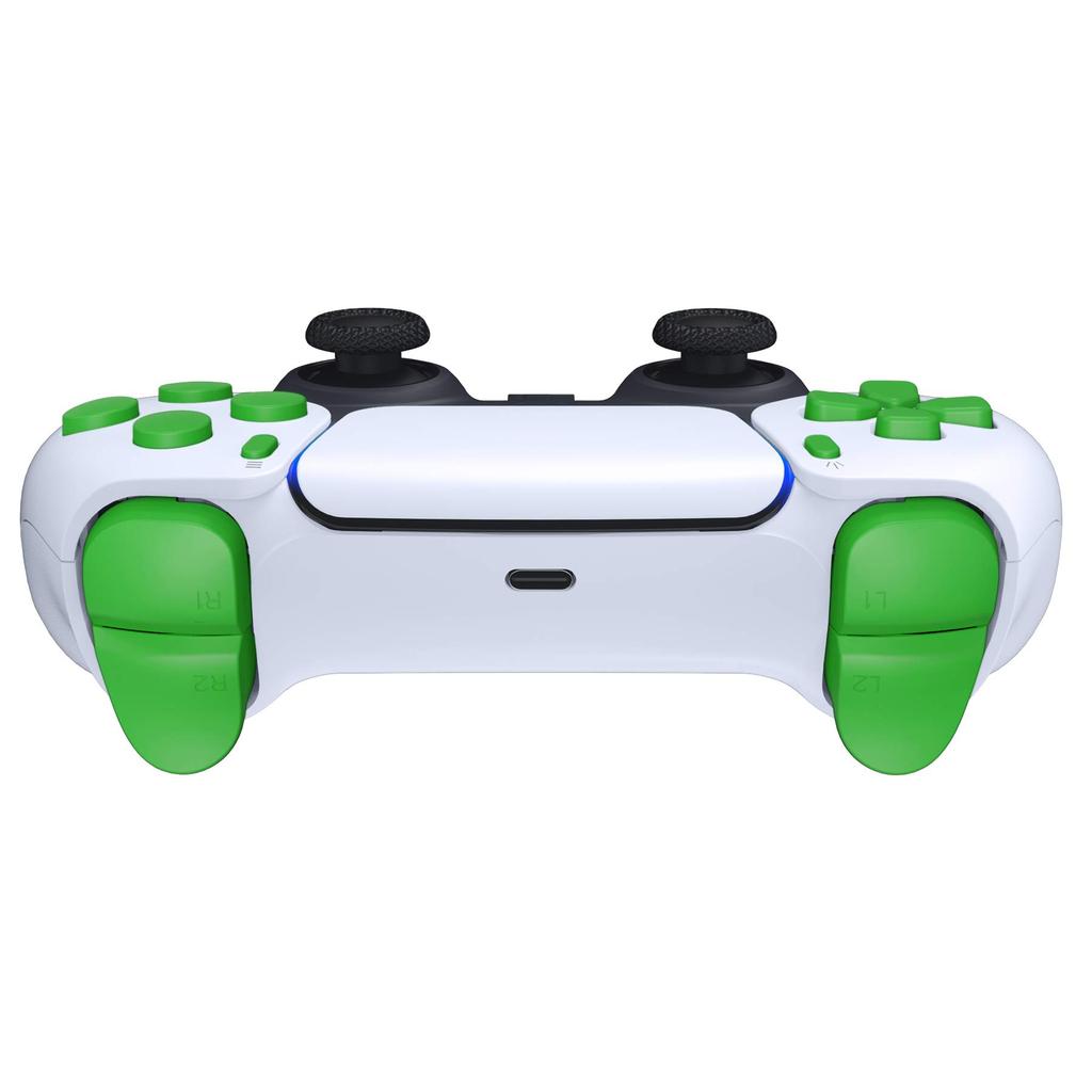 eXtremeRate Replacement for PS5 Controller Share Optional Face Pure Color Full Button Set for PlayStation 5 Controller Controller Not Included D-Pad