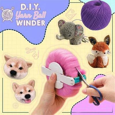 4 sztuk/zestaw DIY zestaw do robienia na drutach urządzenie do robienia pomponów Fluff Ball Weaver Needle Craft Pom Making Hair Ball Machine DIY robienie zabawek