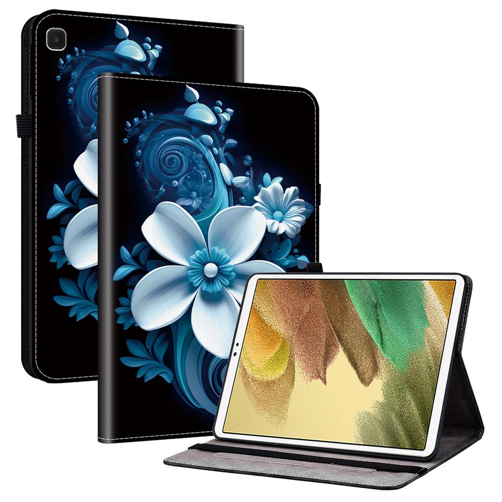 For Samsung Galaxy Tab A7 Lite 8.7-inch T220/T225 Leather Case Pattern Printed Stand Tablet Cover with Card Slots