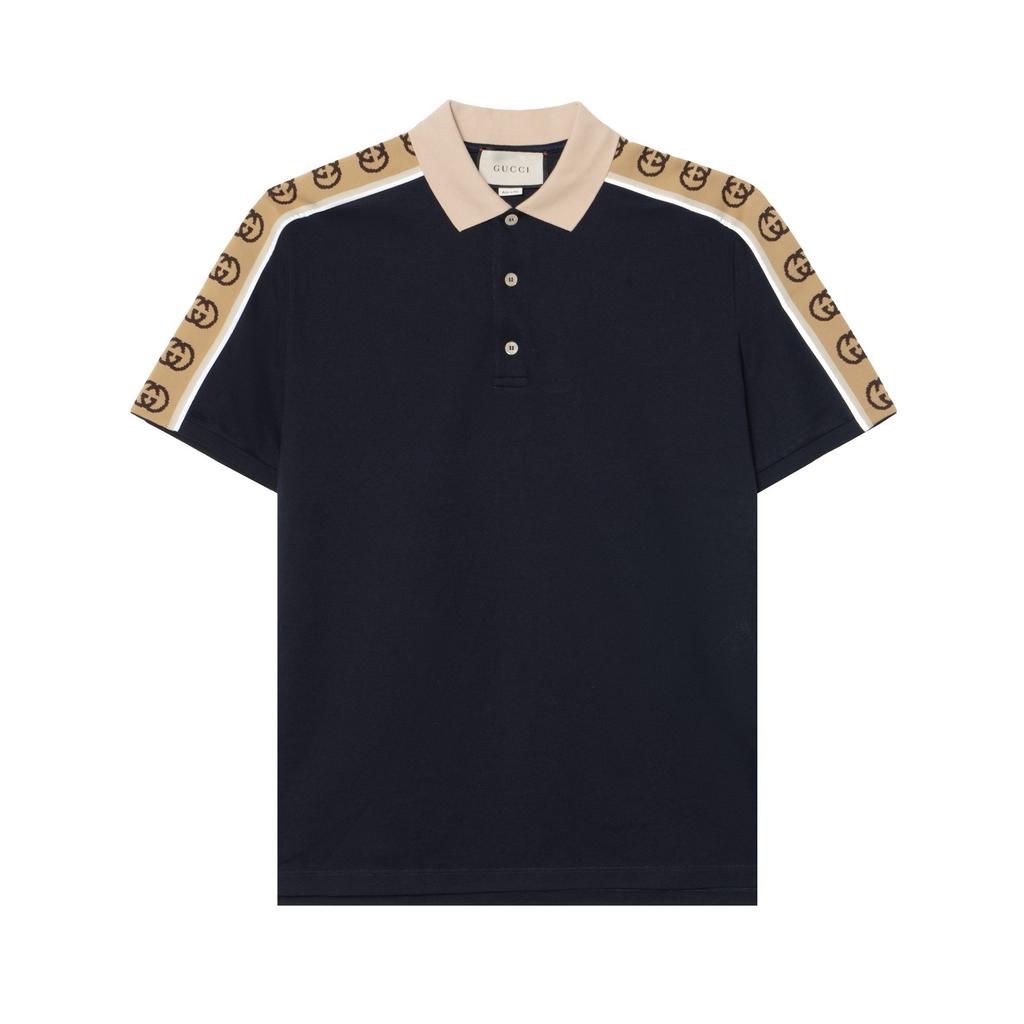 Gucci Polo Shirt Men's Dark Blue 598949-XJB0Q-4685