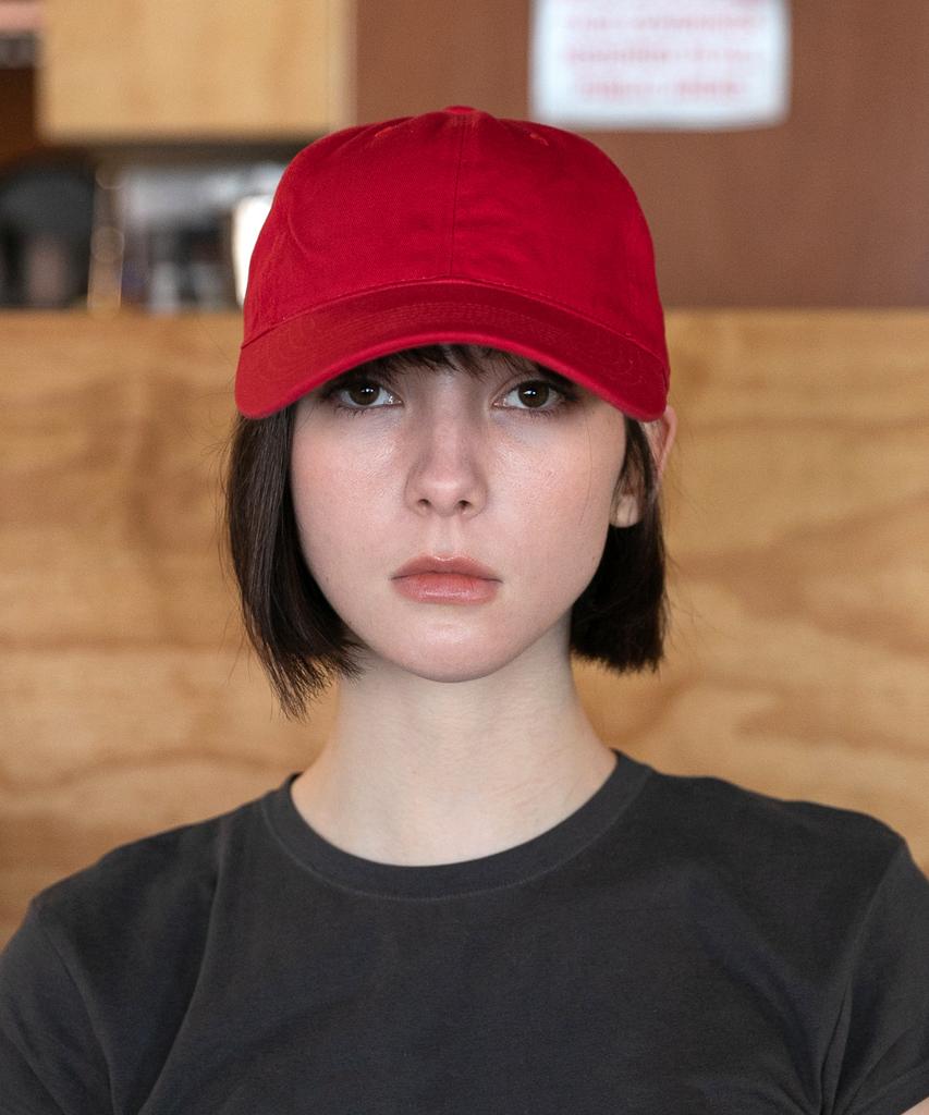 Chaebteo Casual Washing Ball Cap - Red
