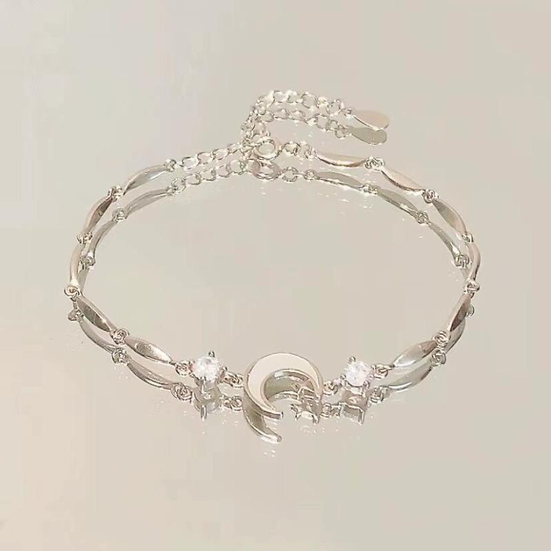 New Pink Zircon Bow Bracelet Niche Design Exquisite High-end Jewelry Sweet Jewelry