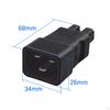 IEC320 C20 To C15 AC Power Conversion Plug Adapter Low Resistance High Performance