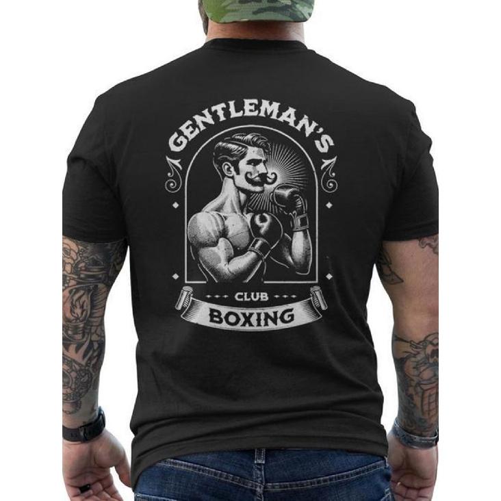 Snirt Gentleman S Boxing Club Men S Vintage Boxing Graphic T-Shirt | 100% Retro Boxer Back Print with Club Emblem & Gentleman S Rules - Breathable S