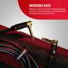 MONSTER CABLE BASS2-0.75DA 8-inch Instrument Cable for Bass Guitar, LXL Plug, M, 600544