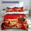 3pcs Custom Name Sakuragi Hanamichi Bedding Set,Includes 1 Duvet Cover and 2 Pillowcases,All-season Bedroom Decor