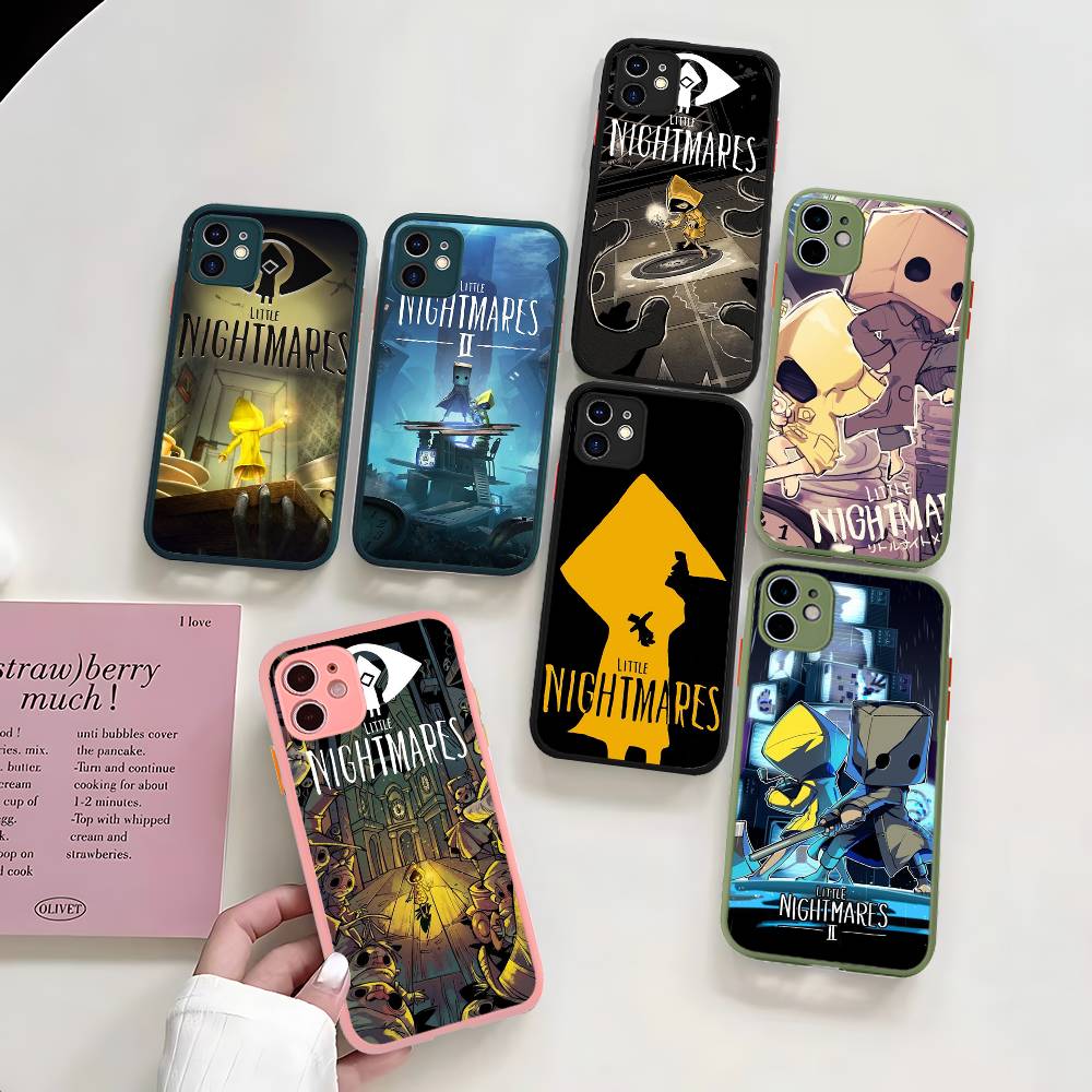 Popular Horror Game L-Little N-Nightmares Silicone Matte Phone Case For Iphone 13 14 15 16 Pro Max 11 12 X Xs Max Soft Cover