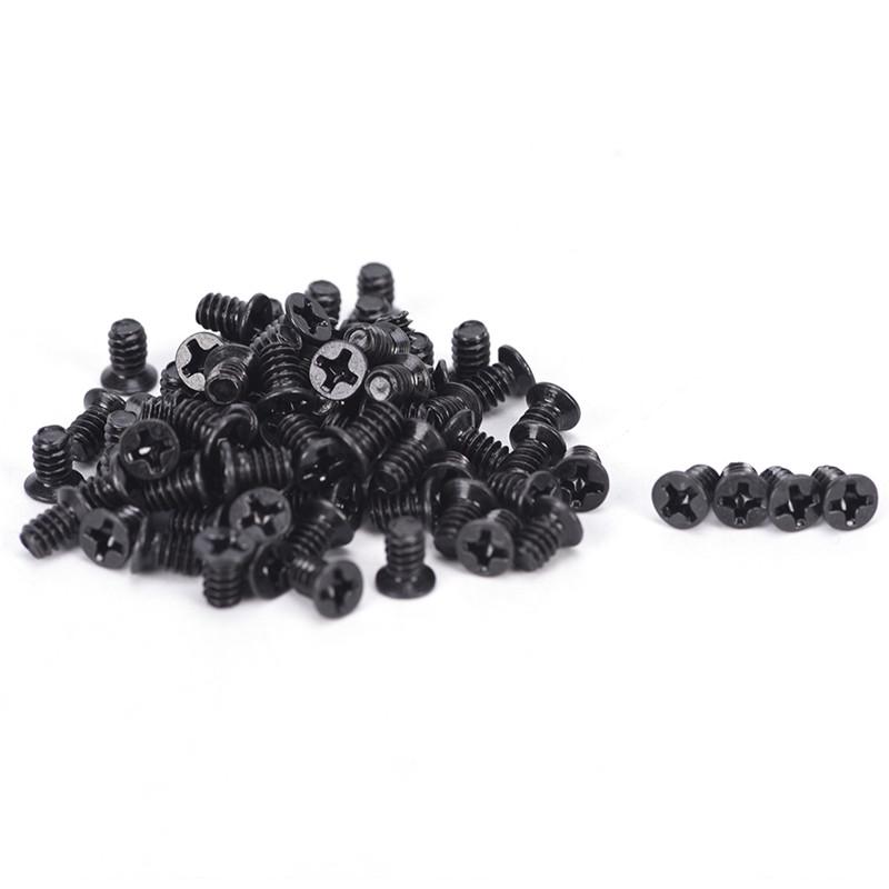 100Pcs 3.5" Hard Drive Hdd Tray Computer Chassis Hard Disk Black Screw For Pc