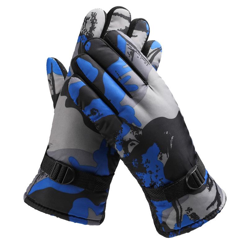 Winter Herren Ski Fahrhandschuhe Verdickt Warm Mode Stall Ski Motorrad Elektrofahrzeug Handschuhe