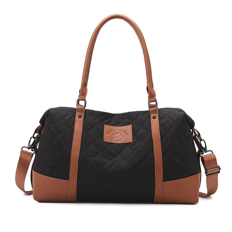 Unisex Diamond Pattern Travel & Gym Duffel Bag