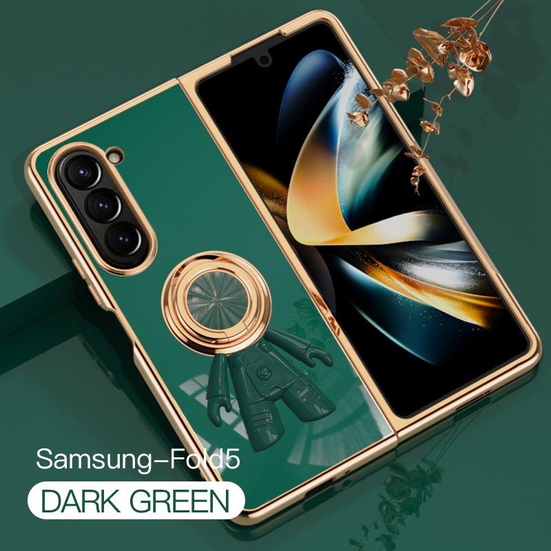 

Чехол-держатель с 3D рисунком космонавта для Samsung Z Fold5 Fold4 Flip5/4/3, противоударный складной чехол для телефона с подставкой