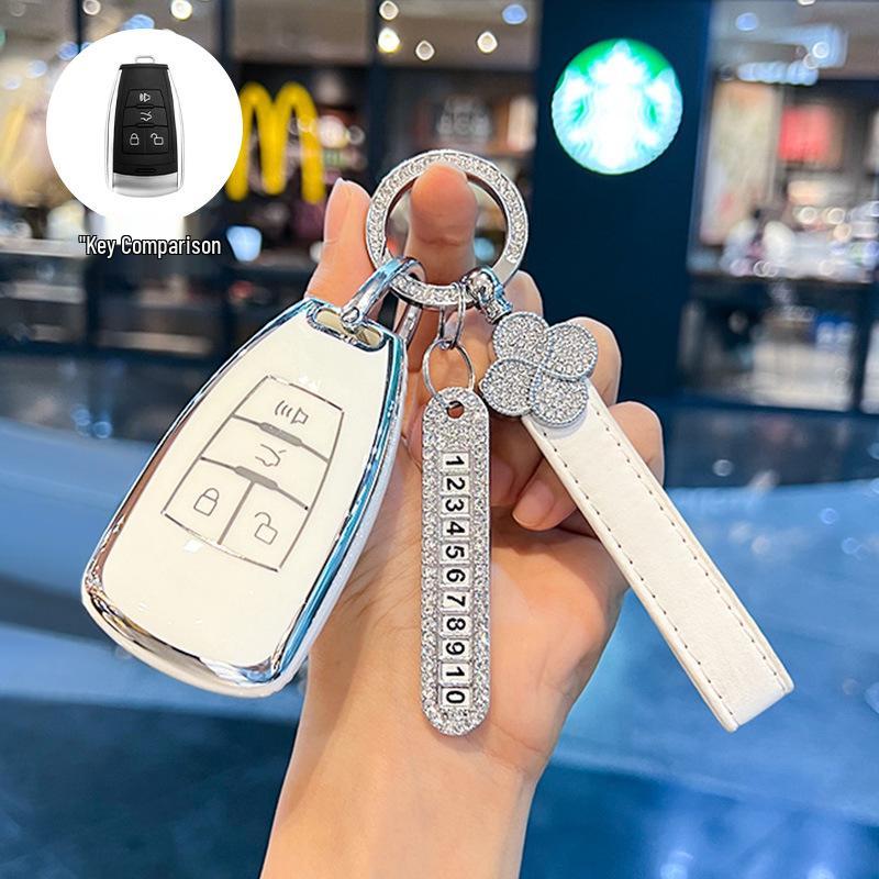 Compatible with Beijing BJ40Plus, BJ80, BAIC Changhe A6, Weiwang S50, Premium M50F, and M60 Key Cases.