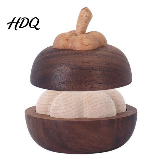 Natural Passive Fragrance Diffuser Mangosteen Oil Diffuser Wooden Essential Creative Aromatherapy Minimalist Wood Aroma Diffusers No-Electric