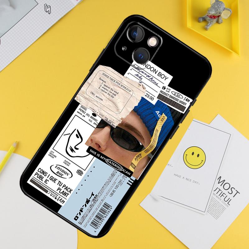Barcode Label Cool Boys Girls Phone Case For iPhone 16 Pro 15 Pro 13 12 Mini 11 14 Pro Max XR 16 15 Plus 16e Cover Coque
