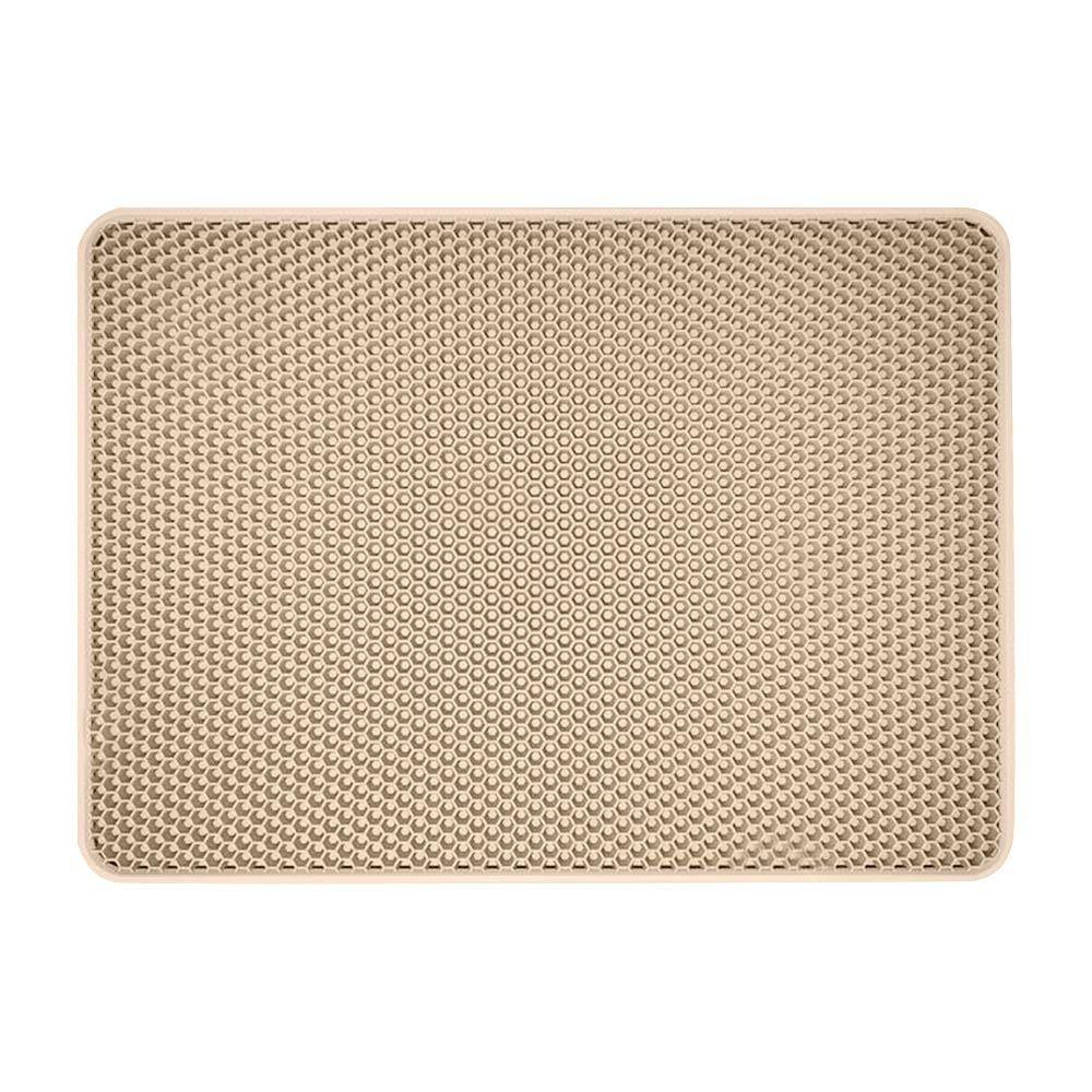 

Двухслойный коврик-ловушка для кошачьего туалета EVA Mess Free, портативный коврик для кошачьего туалета, товары для животных хаки