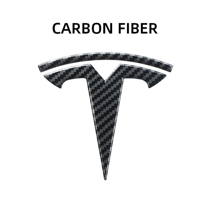 

Tesla Car Front Emblem Rear Trunk Emblem Sticke for Model 3 Mode Y metal logo replacement rear and rear logos blackening 3 front 1pcs