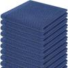 3 Piece Cotton Waffle Weave Towels Set 34x34cm Soft Absorbent Lightweight Kitchen and Bathroom Towels Durable Textured Fabric