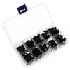 6-12mm Stuffed Screws Animal Puppet Toy Making With Washers Doll Safety Eyes Black Craft Eyeball
