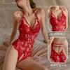 Xianyi Sexy Lingerie Sexy Lace Backless Open Onesie Deep V Perspective Passion Suit Midnight Temptation 423