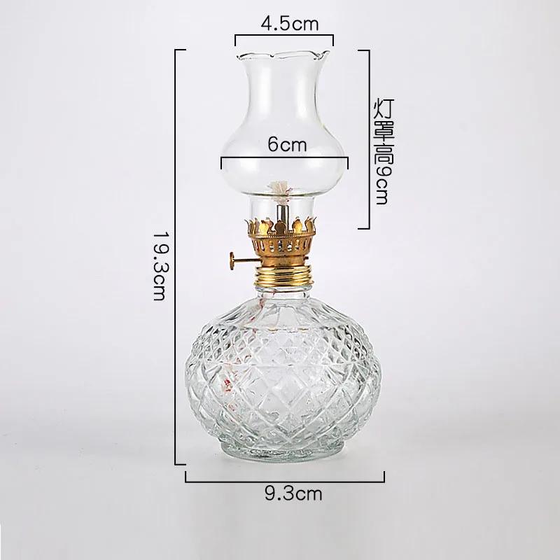 

Cute Glass Colored Butter Lamp for Buddha Oil Lamp Windproof Dimming Perpetual Light Retro Lamp Worship of Gods Practical Tools