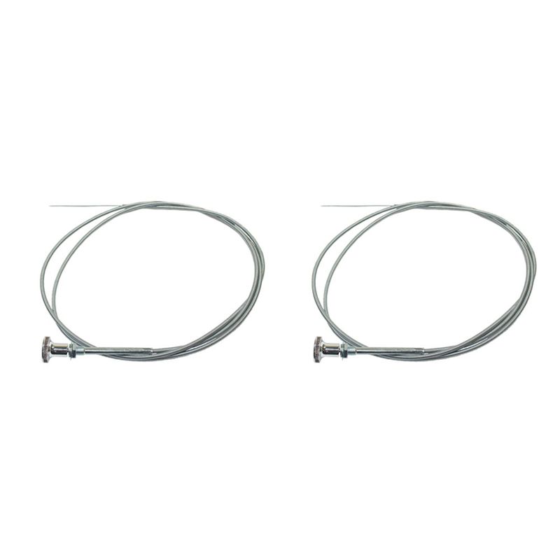 2X Chrome Universal 6 Ft Carb Carburetor Choke Cable Push Pull Choke Throttle Cable For Hot Rat Rod Holley Edelbrock