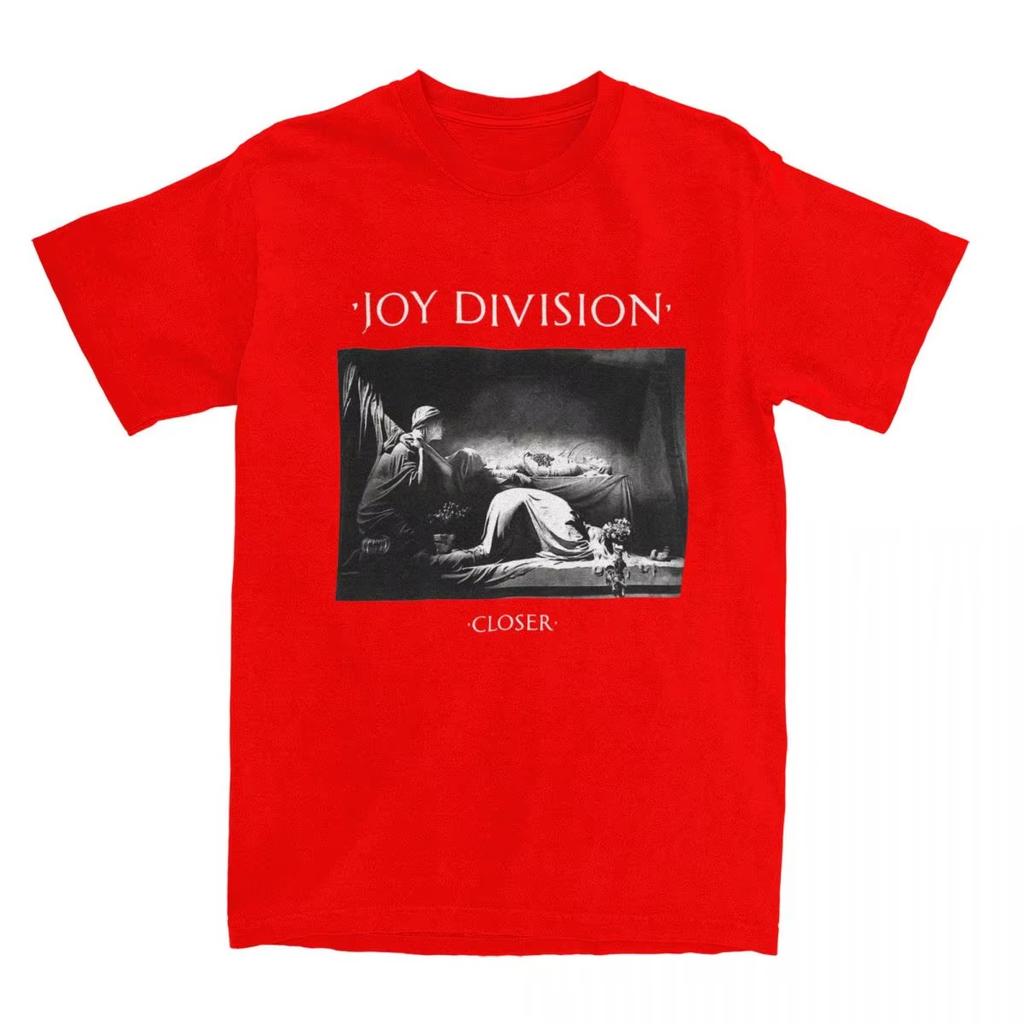 Herr Closer Joy Division T-shirt Musikband 100% Bomull Toppar Nyhet Kortärmad Rundhals T-shirts Presentidé T-shirts