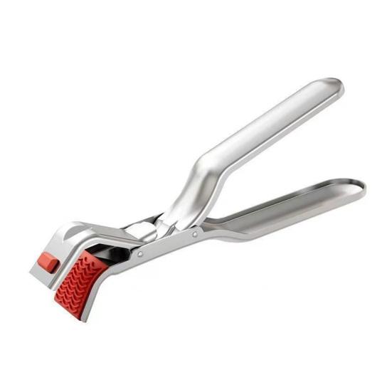 Anti-Scald Dish Clip Stainless Steel Bowl Clip Hot Pan Gripper Tongs Heat Resistant Kitchen Utensil for Bowls Pans Dishes
