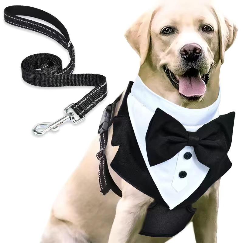 New Pet Undershirt Chest Strap Dress Small Medium and Large Dogs Dog Leash Suit Dress