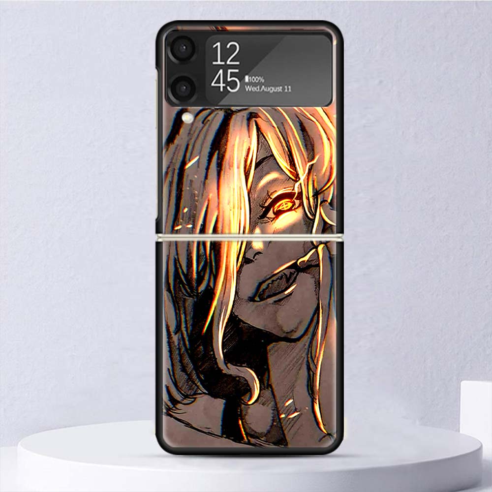 Tokyo Anime Revengers Shockproof Hard Case For Samsung Galaxy Z Flip 4 3 5G Phone Cover Z Flip3 Flip4 Black Fundas Matte Shell C
