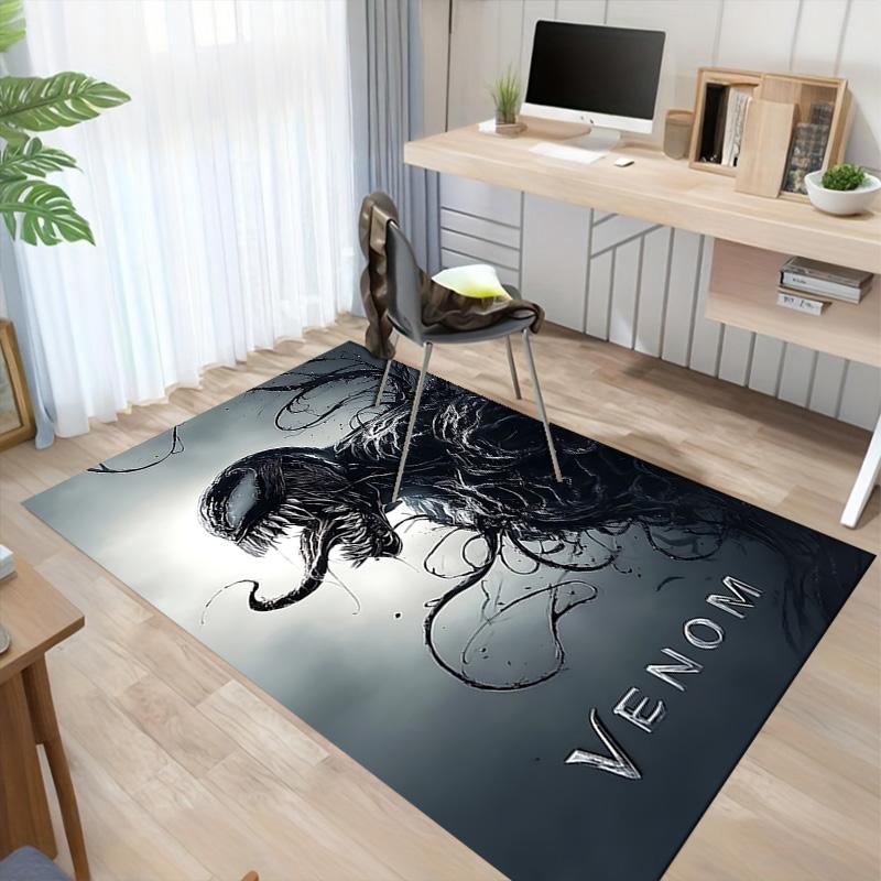 1pc Venom Cityscape Carpet for Playroom Bedroom Living Room Sofa Home Decor,kids Game Area Rug Non-slip Floor Mat Y82660