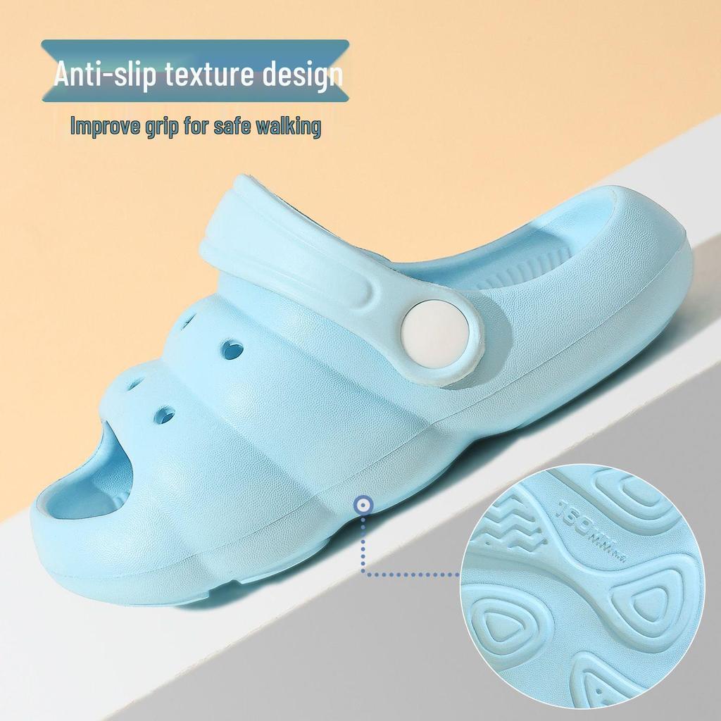 Kids' Soft Summer Indoor Slippers - Lightweight Crocs for Toddlers and Children