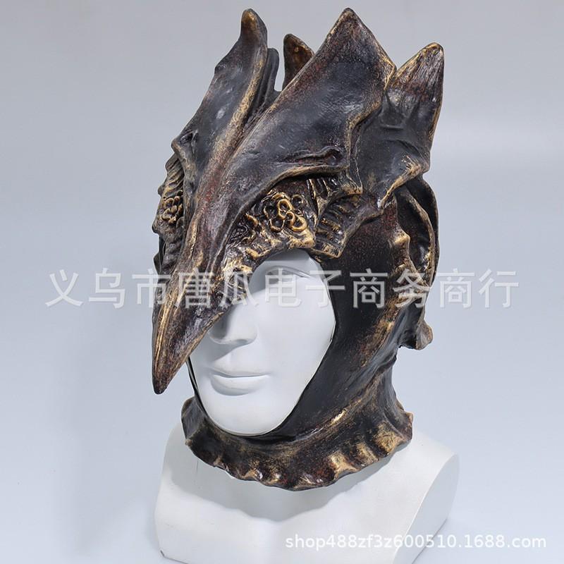 Elden Ring Valkyrie Latex Mask Halloween Horror Cosplay Costume Prop