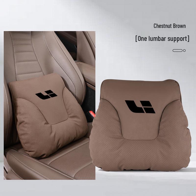 Ideal i6i8L Series Neck & Lumbar Support Pillow - Soft Car Interior Headrest for All Seasons