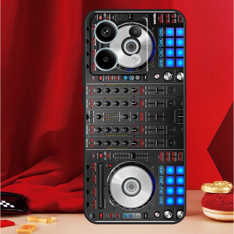 Electronic Music DJ Controller Mixer Case For Xiaomi Redmi Note 14 12 11 10 13 15 Pro Plus Redmi 15 13 10C 12C 13C 14C 15C Funda